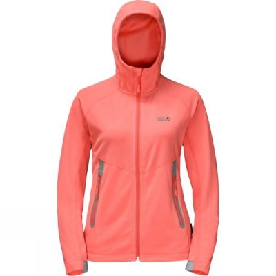 Chaquetas Jack Wolfskin ExoLight Dynamic Hooded Mujer Coral - Chile OQG680375